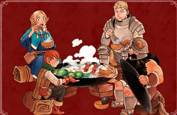 Dungeon Meshi é a Masmorra das Delícias