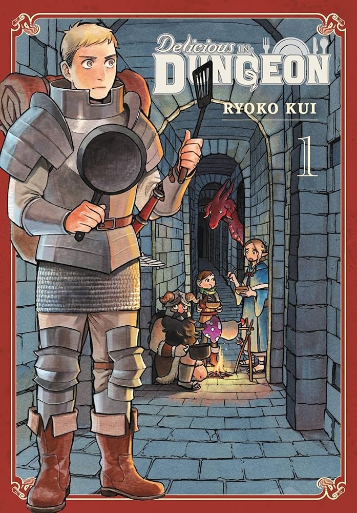Dungeon Meshi unindo fantasia medieval e anime